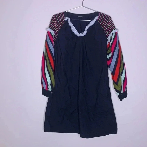 Anthropologie Chantik Chevron Embellished Dress Size Small - Picture 2 of 8